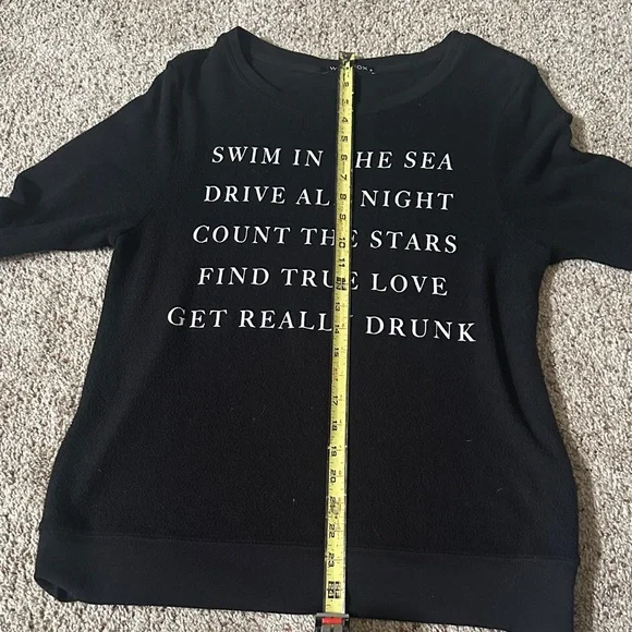 Wildfox Black Graphic Sweater - Picture 5 of 7